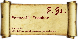 Perczell Zsombor névjegykártya